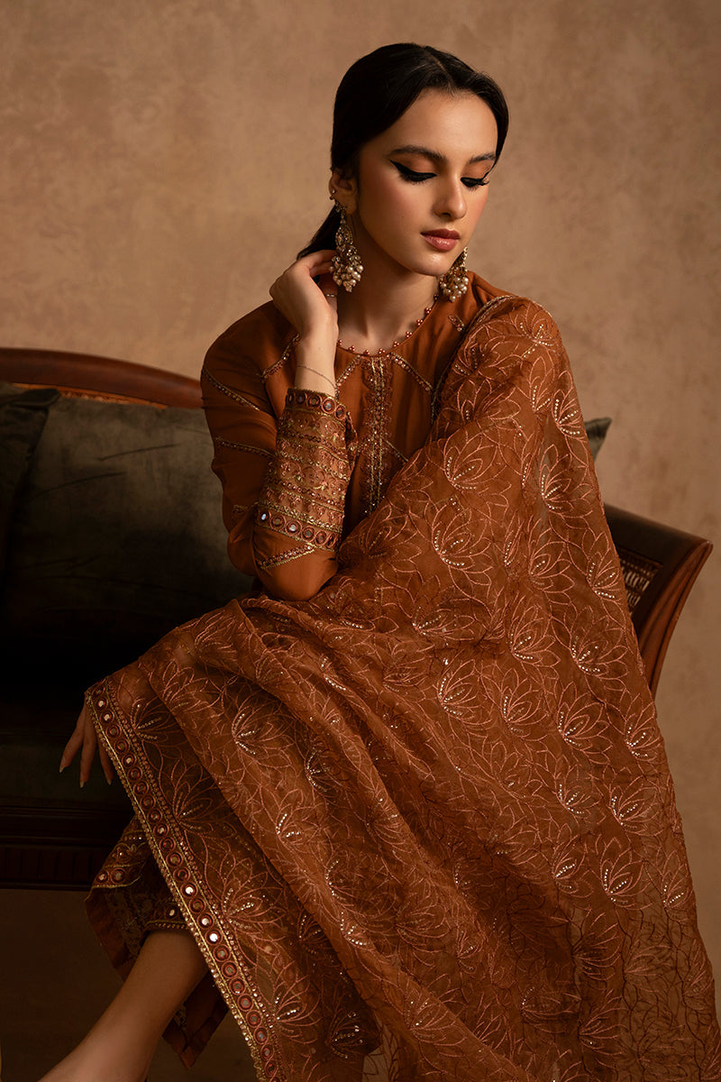 Cross Stitch | Eid Collection | AMBER GOLD by Cross Stitch - Designer Dress - Type: Ladies Clothes - Available at Libayah - 100% Original