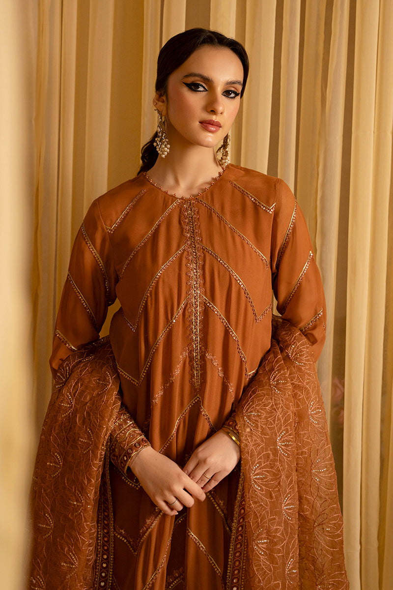 Cross Stitch | Eid Collection | AMBER GOLD by Cross Stitch - Designer Dress - Type: Ladies Clothes - Available at Libayah - 100% Original