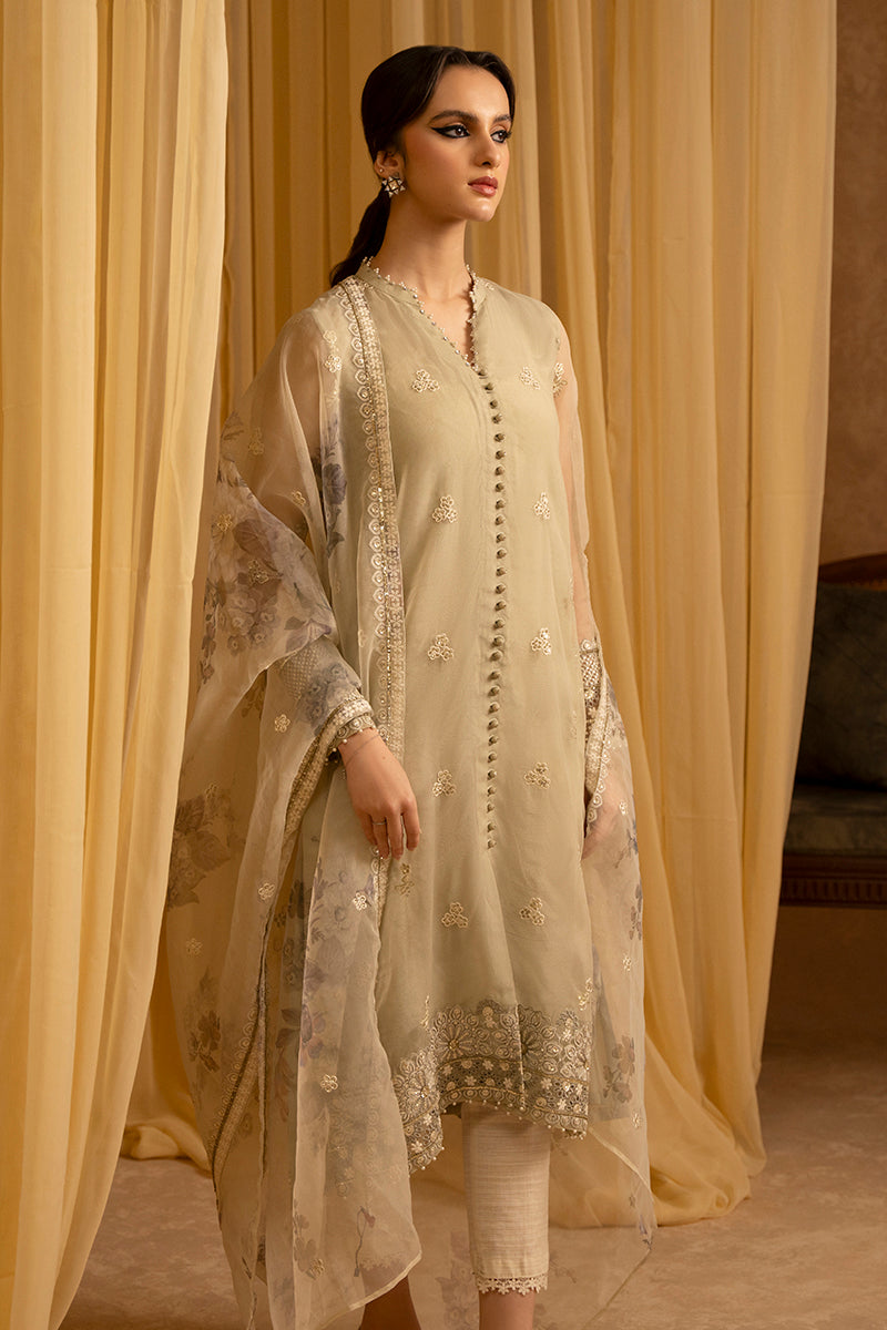 Cross Stitch | Eid Collection | ISLAND FOSSIL by Cross Stitch - Designer Dress - Type: Ladies Clothes - Available at Libayah - 100% Original