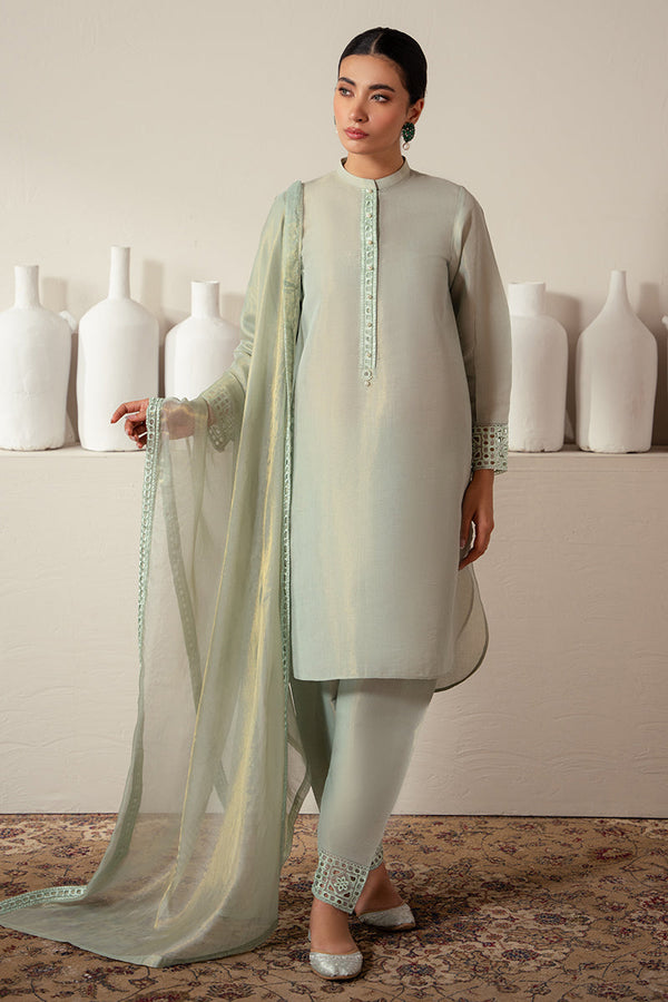 Cross Stitch | Eid Collection | GREEN MIST by Cross Stitch - Designer Dress - Type: Ladies Clothes - Available at Libayah - 100% Original
