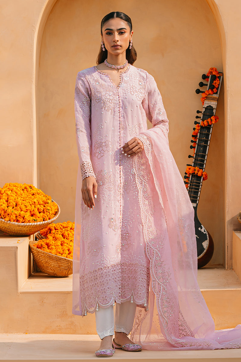 Cross Stitch | Eid Collection | MUTED PINK by Cross Stitch - Designer Dress - Type: Ladies Clothes - Available at Libayah - 100% Original