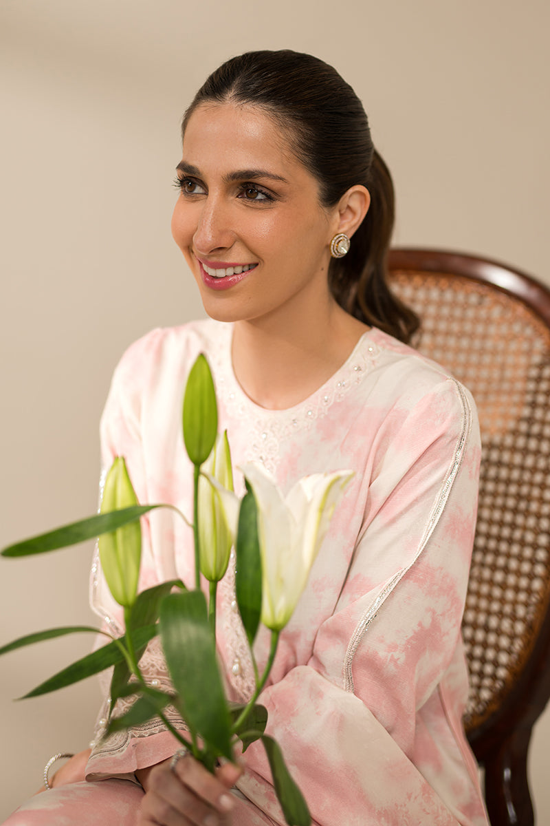 Cross Stitch | Eid Collection | PINK SPLASH by Cross Stitch - Designer Dress - Type: Ladies Clothes - Available at Libayah - 100% Original