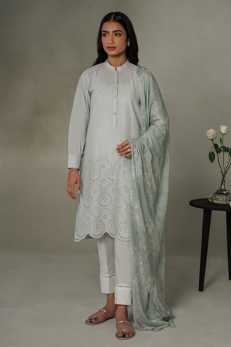 Cross Stitch | Eid Collection | BLUE HAZE by Cross Stitch - Designer Dress - Type: Ladies Clothes - Available at Libayah - 100% Original