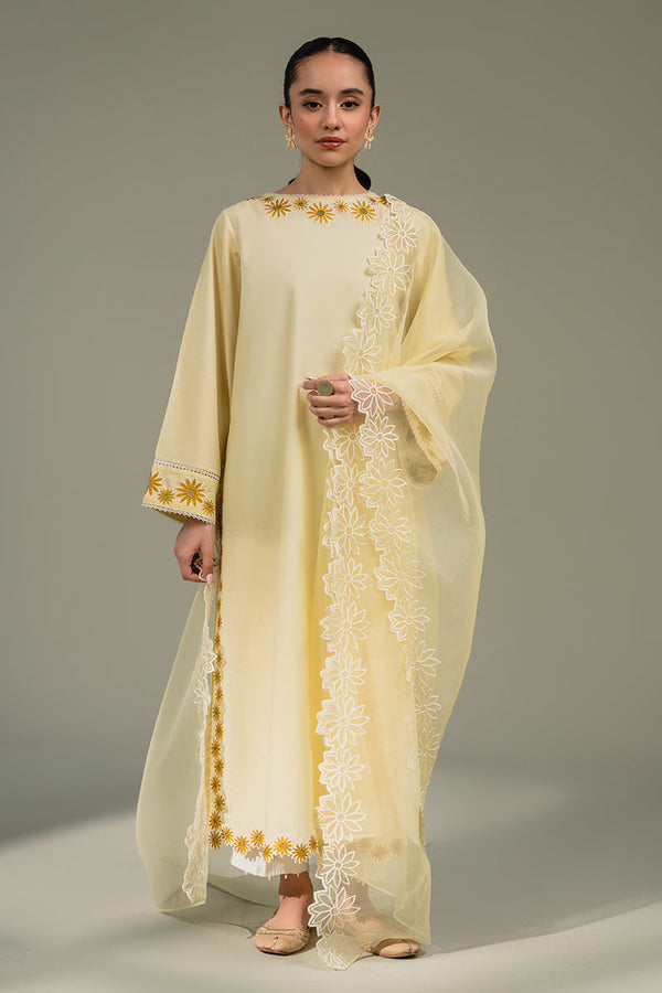 Cross Stitch | Eid Collection | SUN FIELD by Cross Stitch - Designer Dress - Type: Ladies Clothes - Available at Libayah - 100% Original