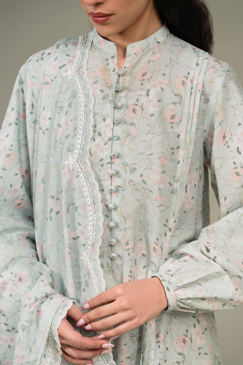 Cross Stitch | Eid Collection | AQUA WHISPER by Cross Stitch - Designer Dress - Type: Ladies Clothes - Available at Libayah - 100% Original