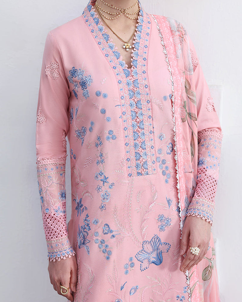 Roheenaz | Floral Reverie Luxury Lawn | Crystal Glow by Roheenaz - Designer Dress  - Type : Ladies Clothes - Available at Libayah - 100% Original 