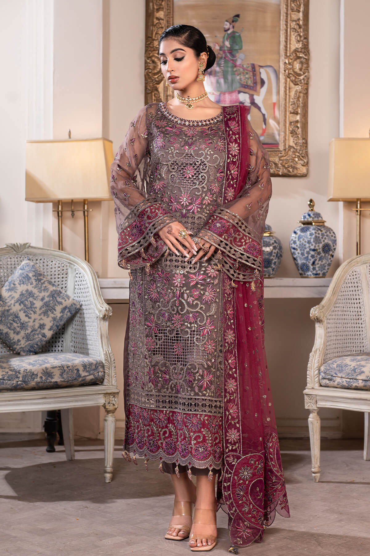 Janique | Luxury Collection 24 | D - 002 Burgundy Orchid by Janique - Designer Dress - Type: Ladies Clothes - Available at Libayah - 100% Original