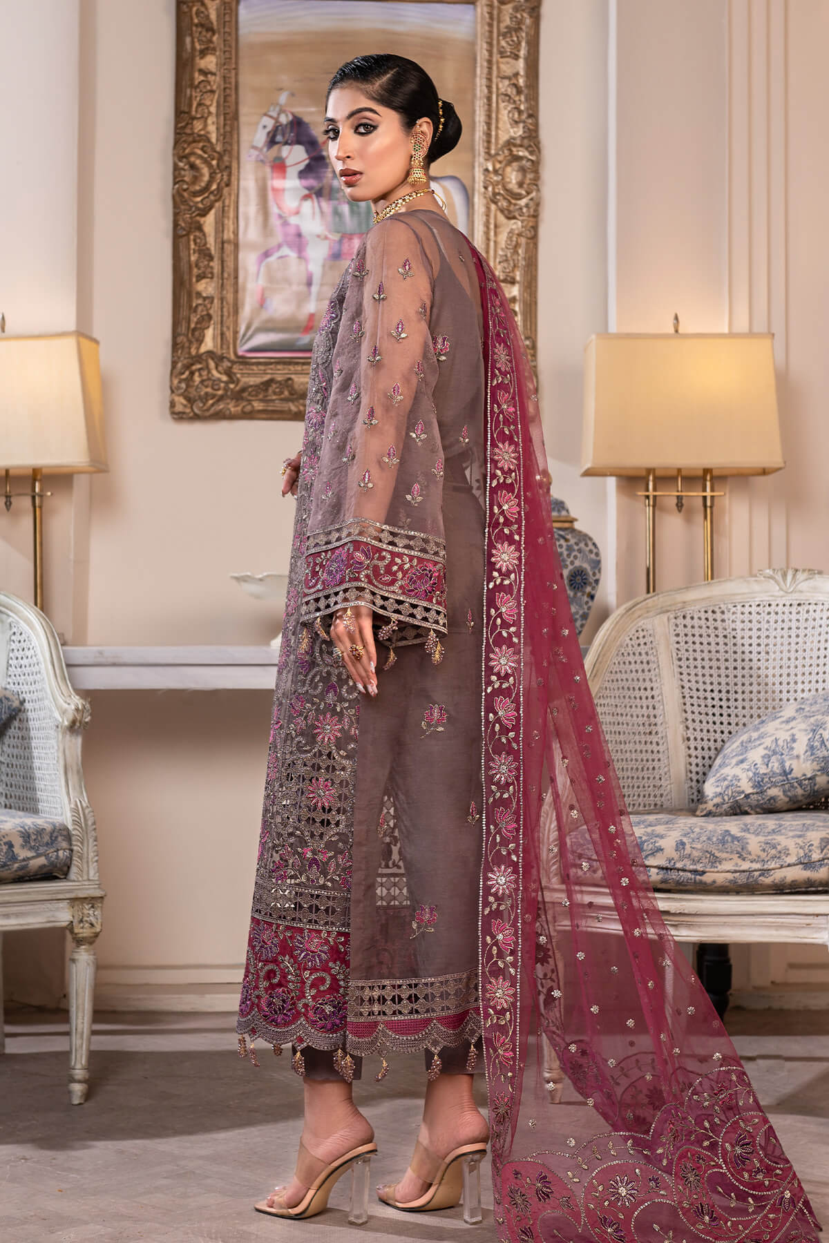 Janique | Luxury Collection 24 | D - 002 Burgundy Orchid by Janique - Designer Dress - Type: Ladies Clothes - Available at Libayah - 100% Original