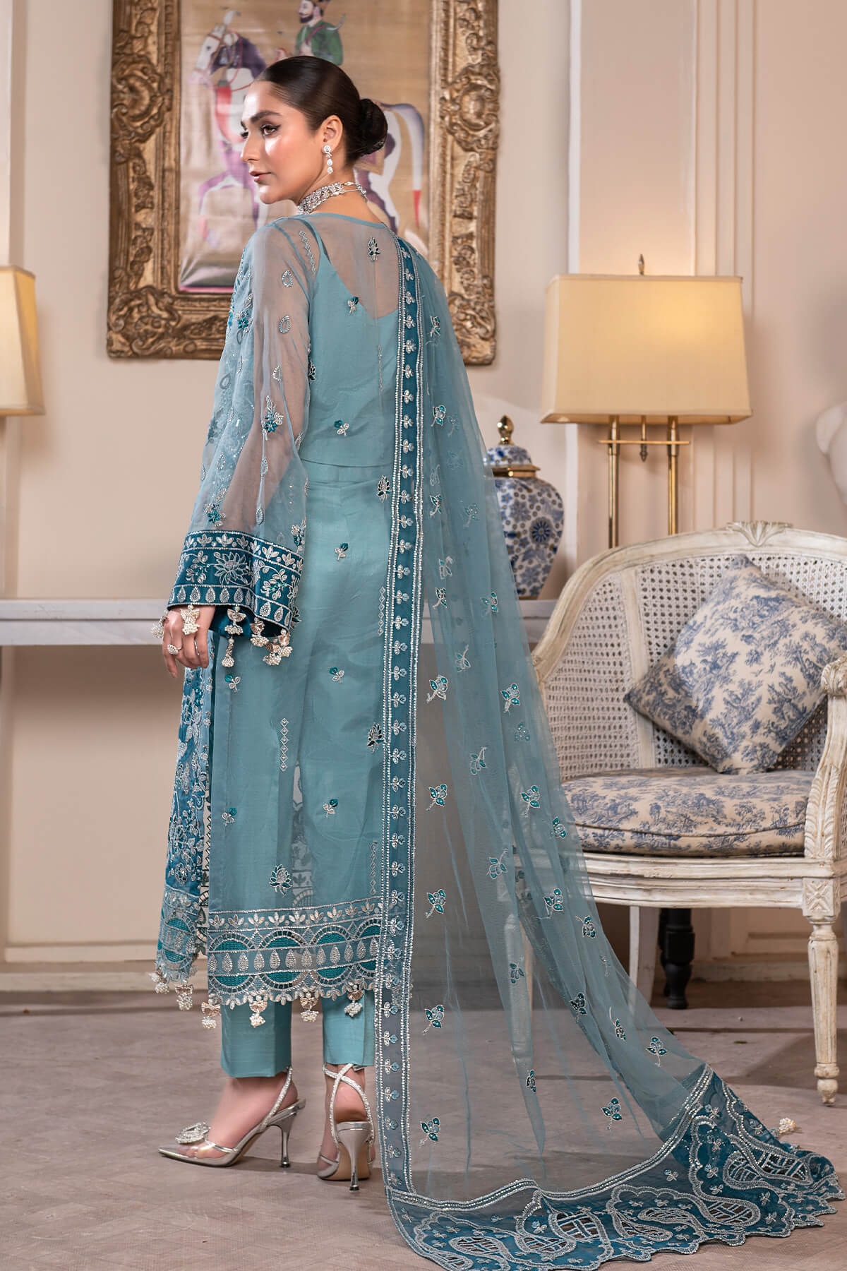 Janique | Luxury Collection 24 | D - 003 Azure Blue by Janique - Designer Dress - Type: Ladies Clothes - Available at Libayah - 100% Original