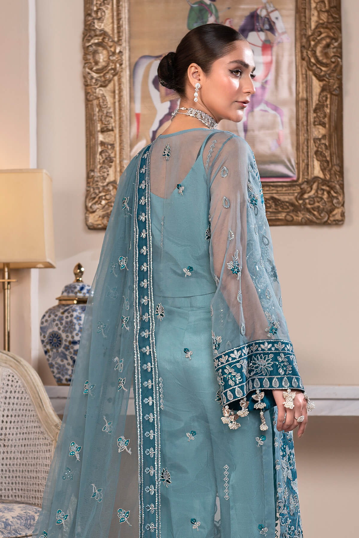 Janique | Luxury Collection 24 | D - 003 Azure Blue by Janique - Designer Dress - Type: Ladies Clothes - Available at Libayah - 100% Original