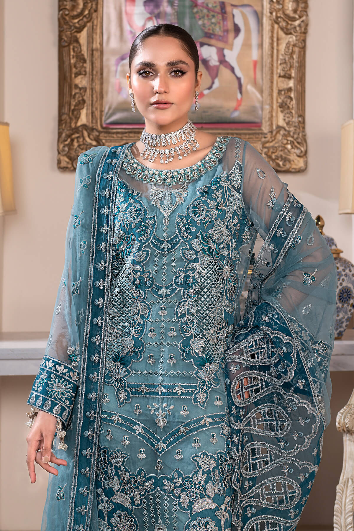 Janique | Luxury Collection 24 | D - 003 Azure Blue by Janique - Designer Dress - Type: Ladies Clothes - Available at Libayah - 100% Original