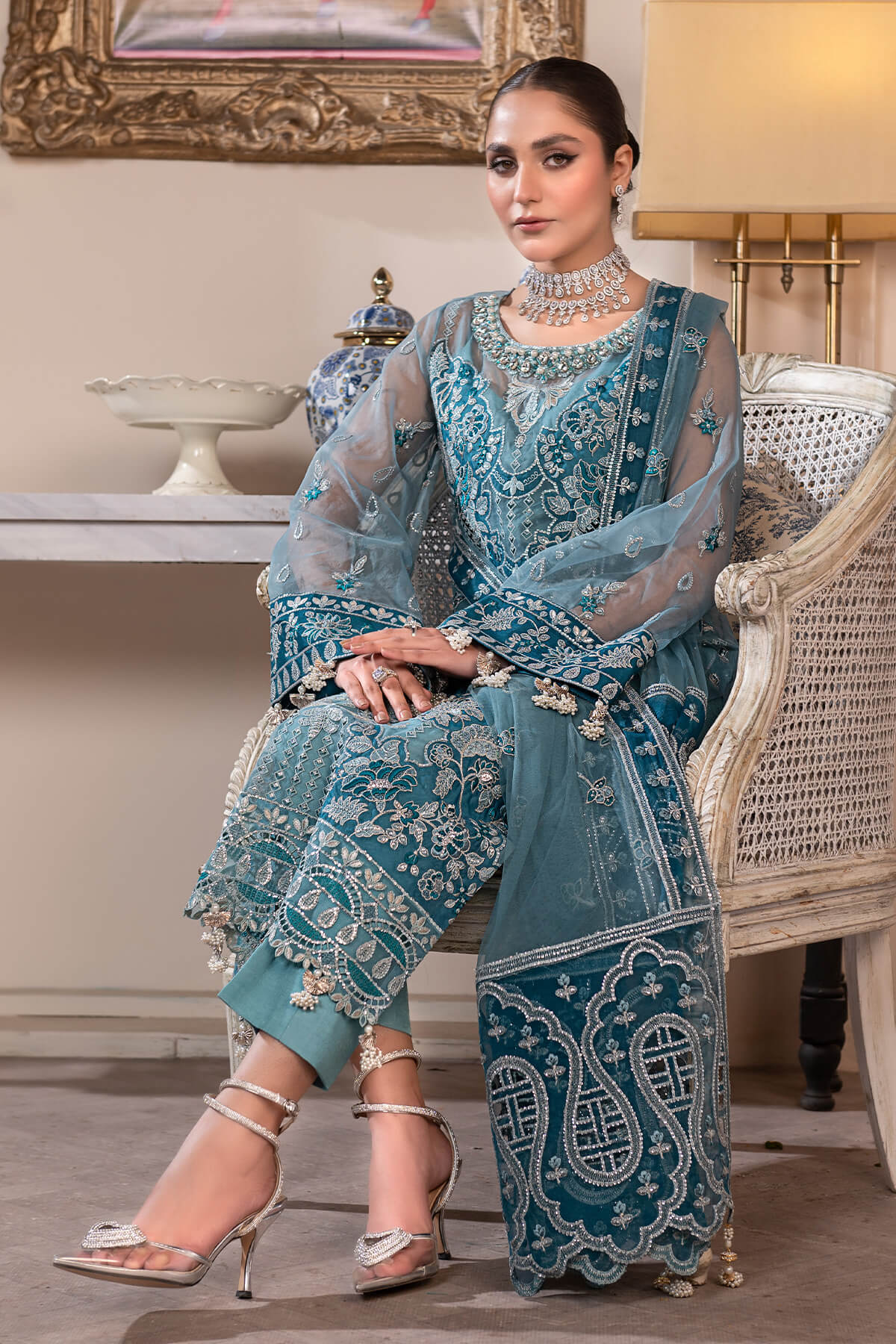 Janique | Luxury Collection 24 | D - 003 Azure Blue by Janique - Designer Dress - Type: Ladies Clothes - Available at Libayah - 100% Original