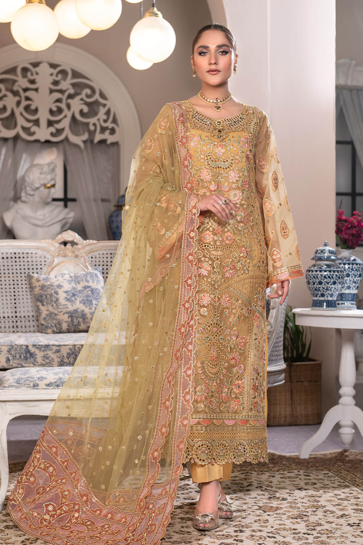 Janique | Luxury Collection 24 | D - 004 Amber Field by Janique - Designer Dress - Type: Ladies Clothes - Available at Libayah - 100% Original