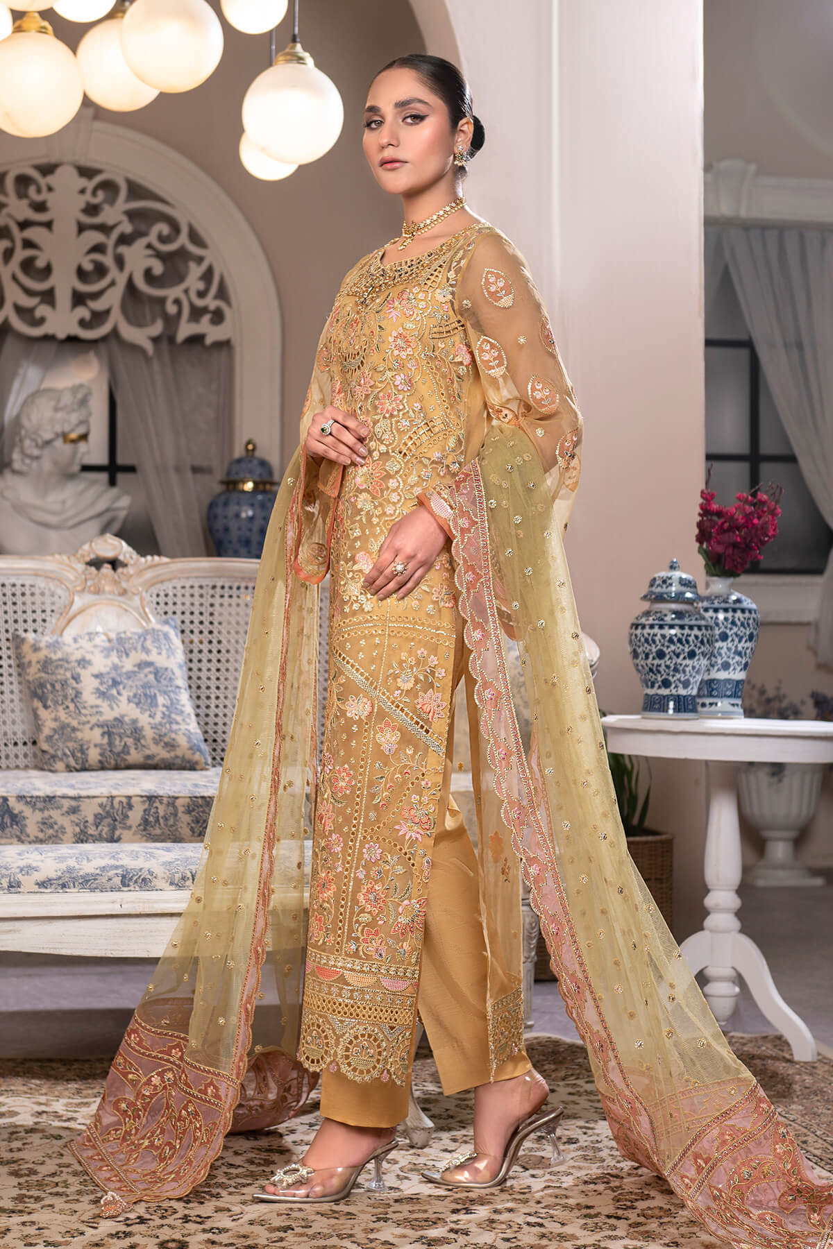 Janique | Luxury Collection 24 | D - 004 Amber Field by Janique - Designer Dress - Type: Ladies Clothes - Available at Libayah - 100% Original