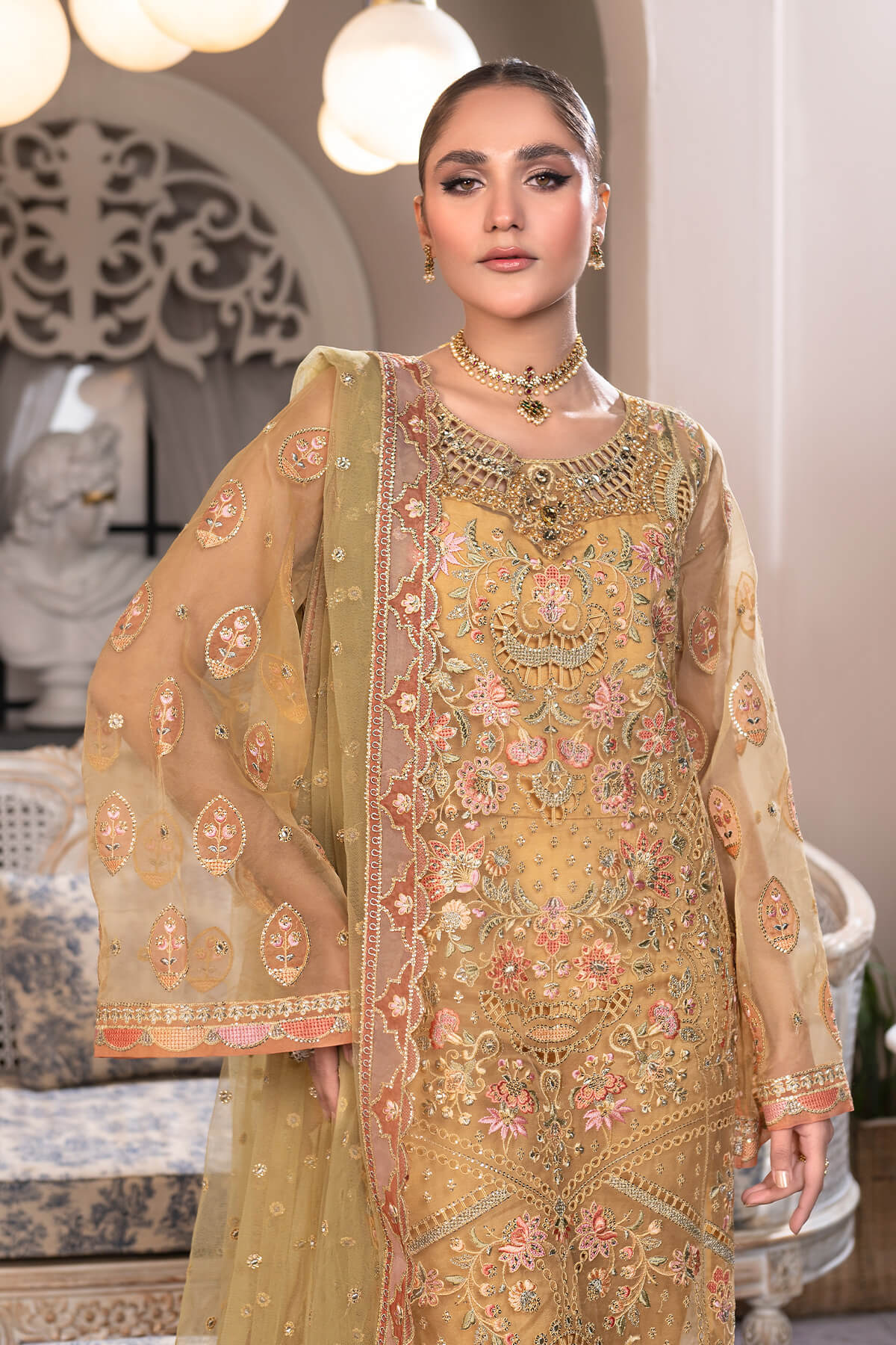 Janique | Luxury Collection 24 | D - 004 Amber Field by Janique - Designer Dress - Type: Ladies Clothes - Available at Libayah - 100% Original