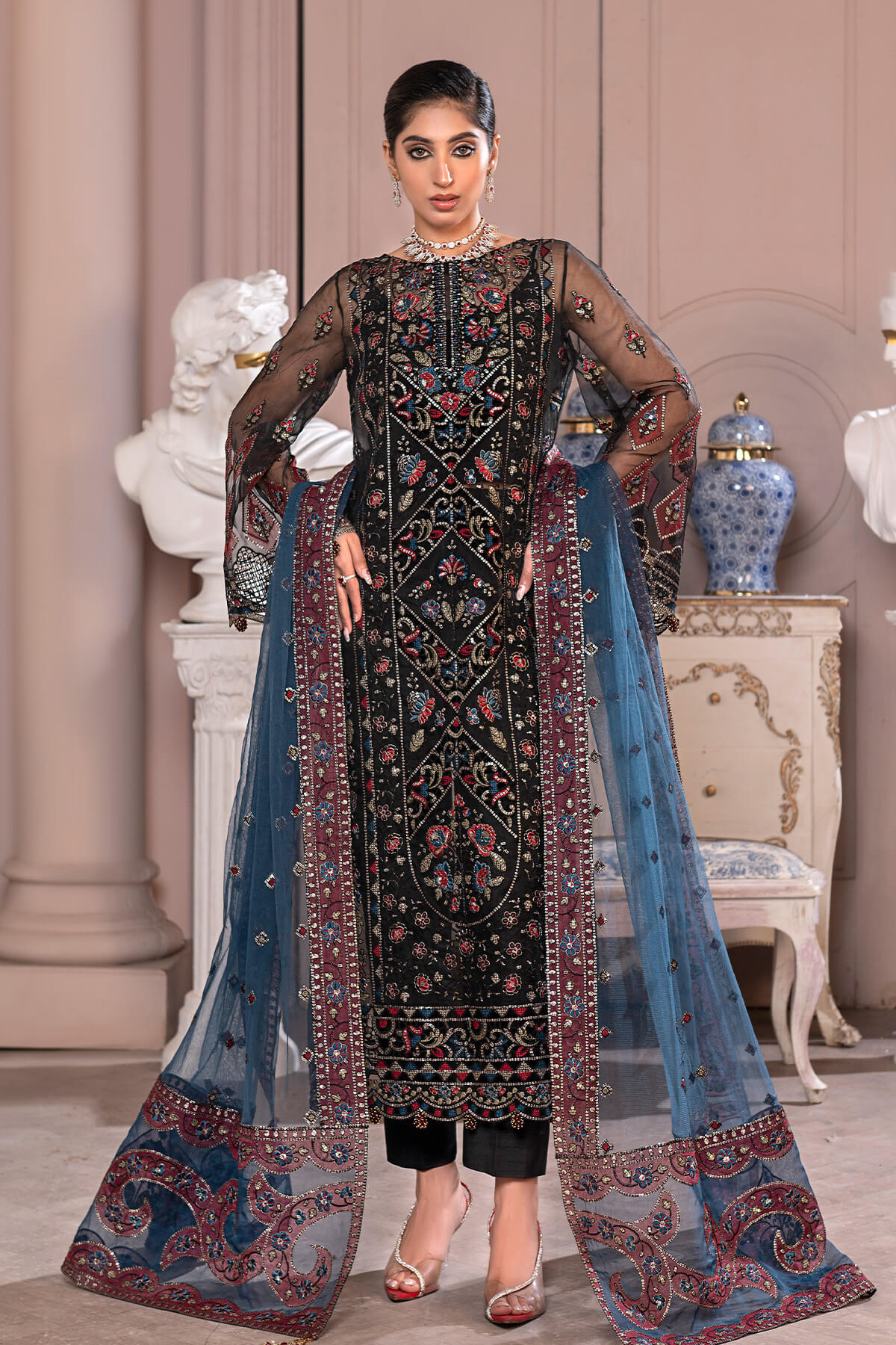 Janique | Luxury Collection 24 | D - 005 Night Bloom by Janique - Designer Dress - Type: Ladies Clothes - Available at Libayah - 100% Original