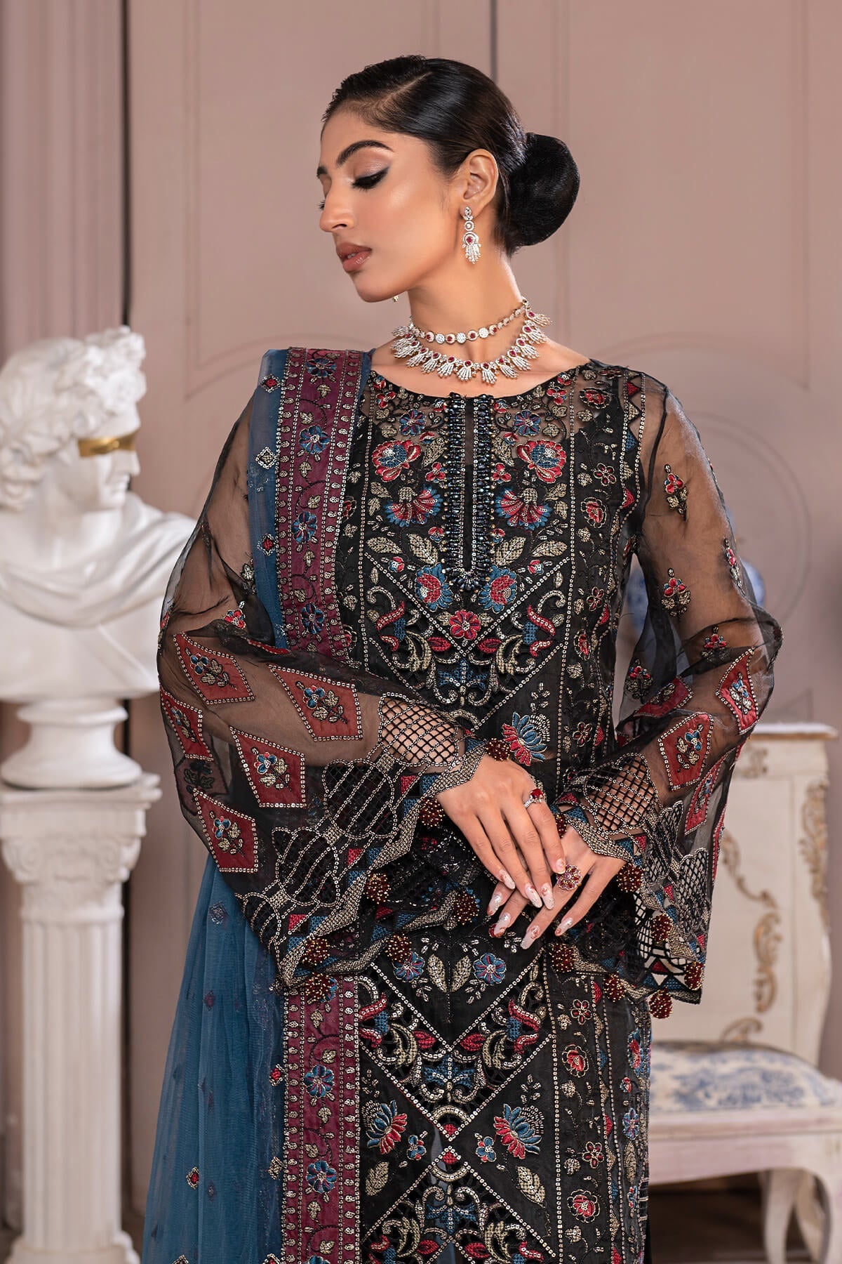 Janique | Luxury Collection 24 | D - 005 Night Bloom by Janique - Designer Dress - Type: Ladies Clothes - Available at Libayah - 100% Original