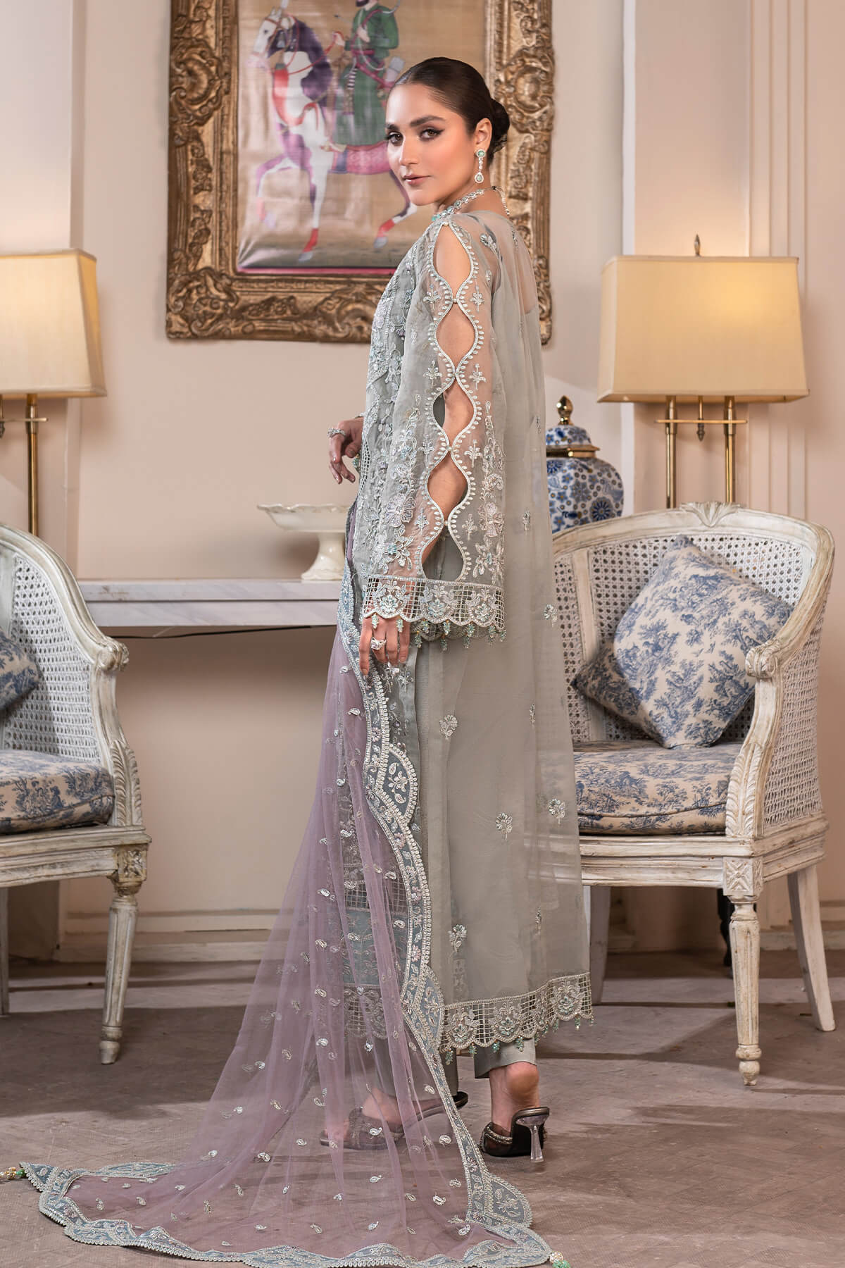 Janique | Luxury Collection 24 | D - 006 Gray Smoke by Janique - Designer Dress - Type: Ladies Clothes - Available at Libayah - 100% Original