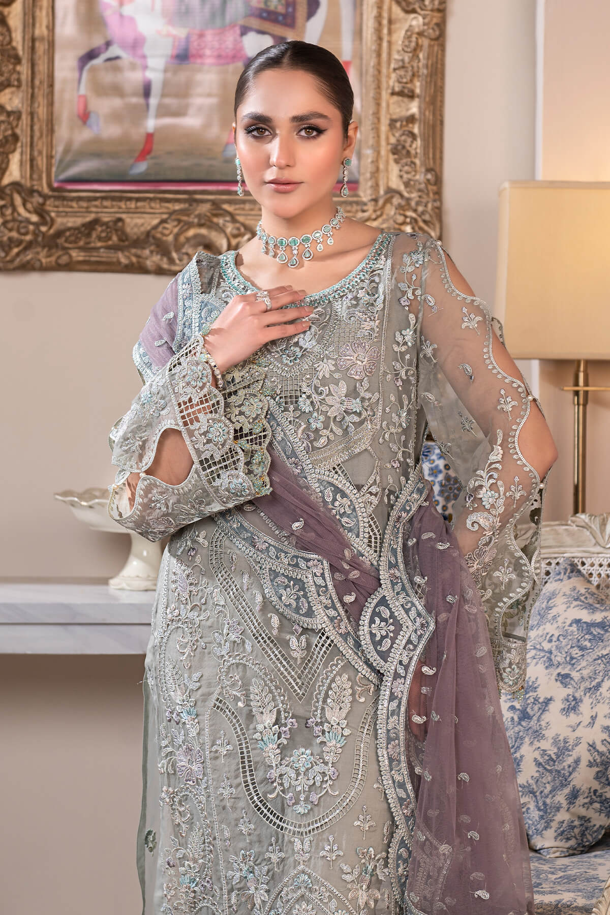 Janique | Luxury Collection 24 | D - 006 Gray Smoke by Janique - Designer Dress - Type: Ladies Clothes - Available at Libayah - 100% Original