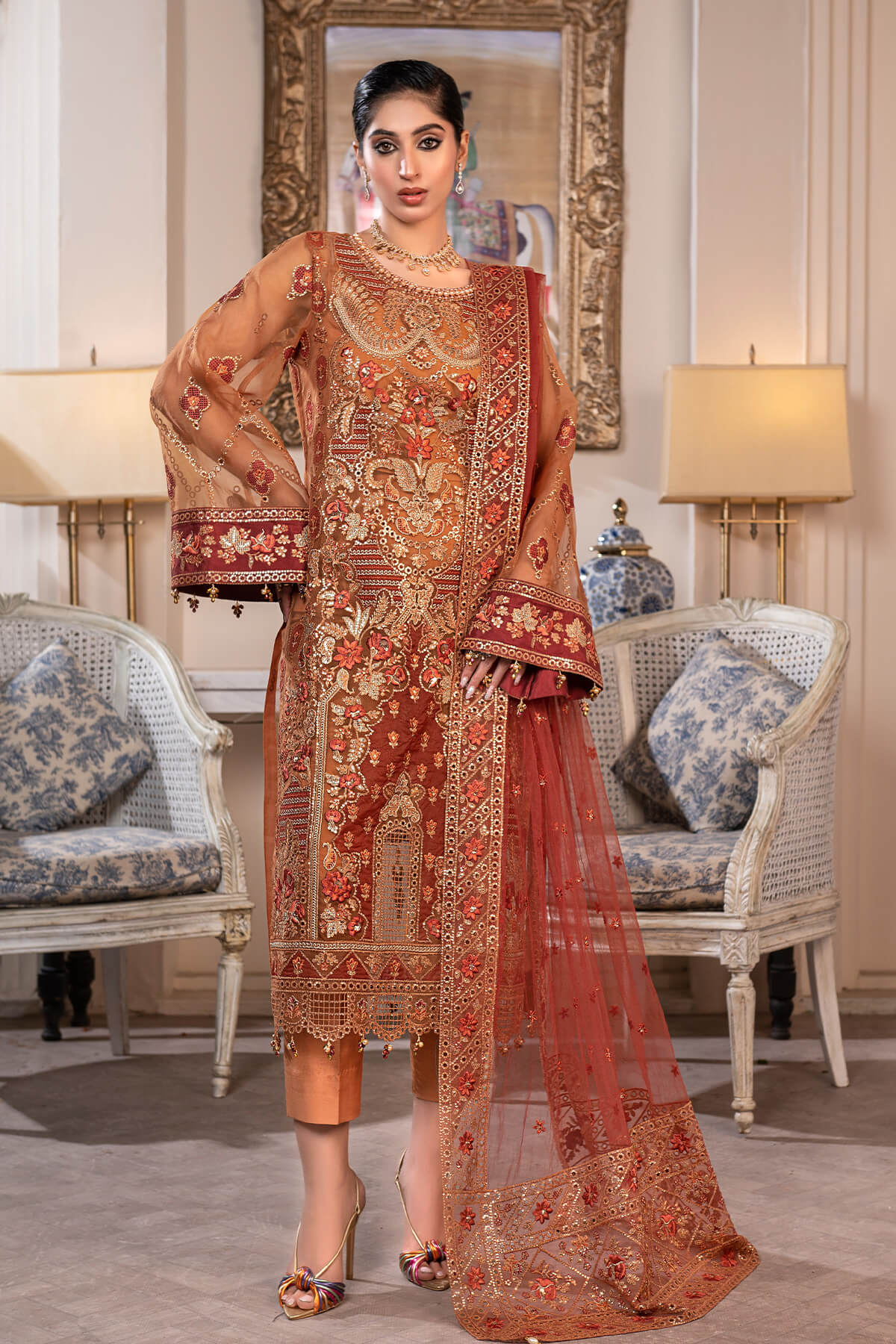 Janique | Luxury Collection 24 | D - 007 Barg Mustard by Janique - Designer Dress - Type: Ladies Clothes - Available at Libayah - 100% Original