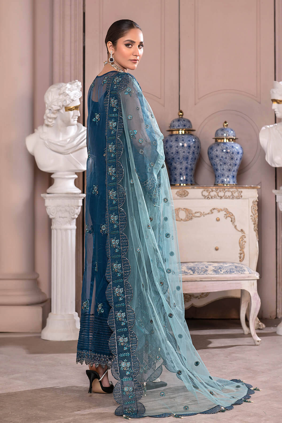 Janique | Luxury Collection 24 | D - 008 Groovy Blue by Janique - Designer Dress - Type: Ladies Clothes - Available at Libayah - 100% Original