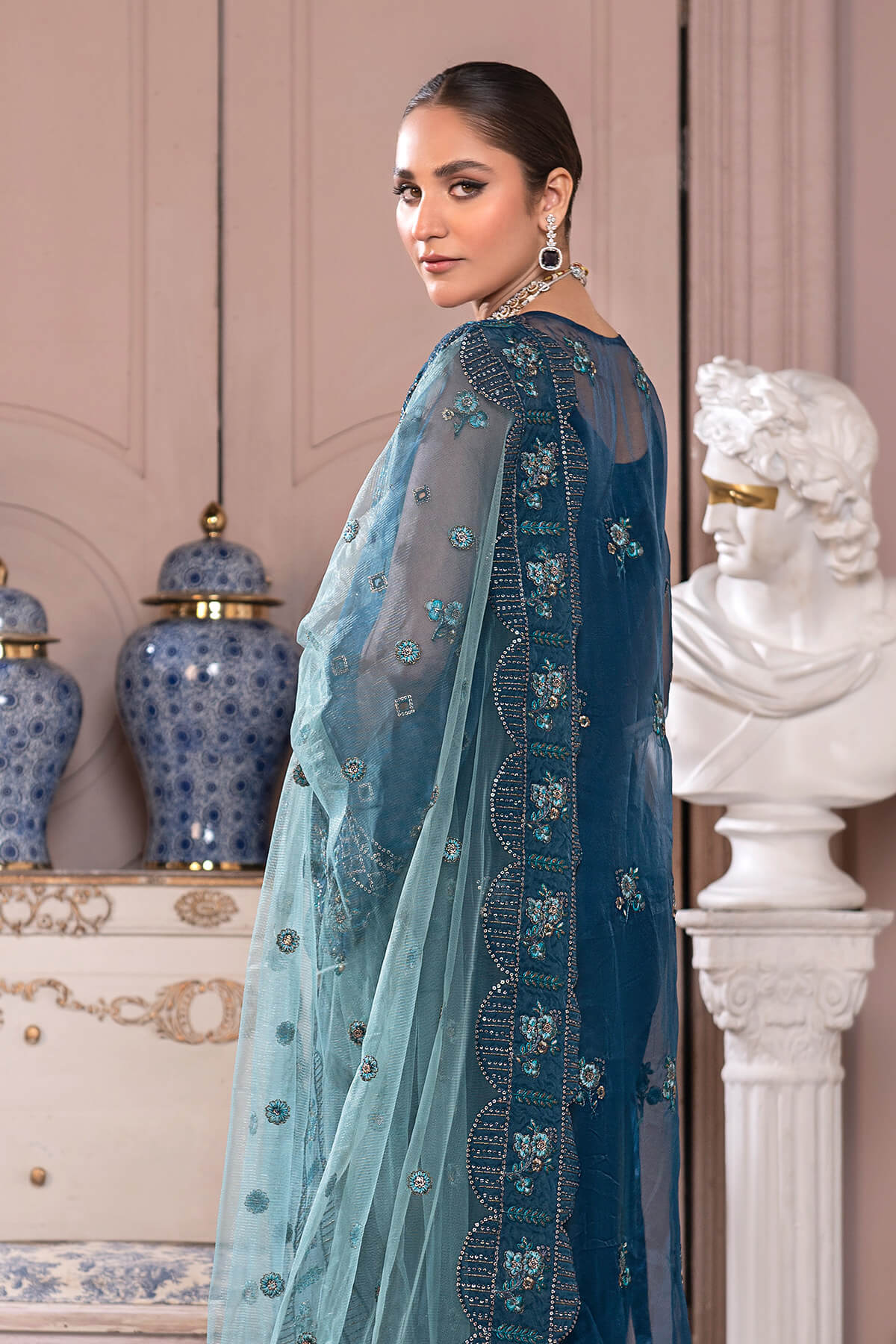 Janique | Luxury Collection 24 | D - 008 Groovy Blue by Janique - Designer Dress - Type: Ladies Clothes - Available at Libayah - 100% Original
