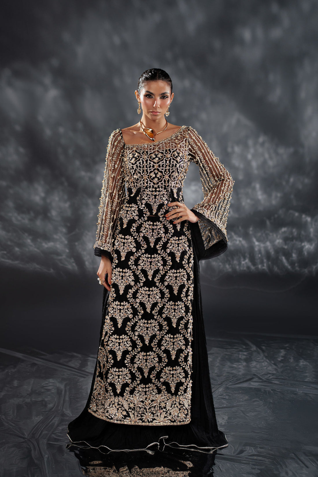 Ammara Khan | Kara Wedding Formals | D-01 by Ammara Khan - Designer Dress - Type: Ladies Clothes - Available at Libayah - 100% Original