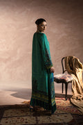 Ammara Khan | Symphony 24 | PEACOCK GARDEN KAFTAN SET (D-01) by Ammara Khan - Designer Dress - Type: Ladies Clothes - Available at Libayah - 100% Original
