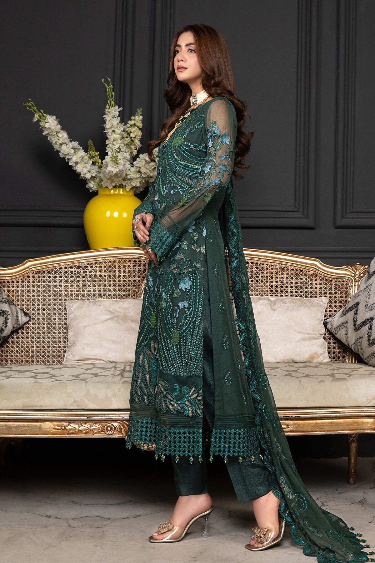 Janique | Luxury Collection 24 | D-012 Emerald by Janique - Designer Dress - Type: Ladies Clothes - Available at Libayah - 100% Original