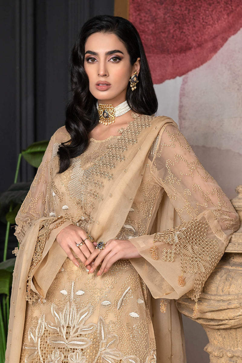 Janique | Luxury Collection 24 | D-016 Silk Sandstone by Janique - Designer Dress - Type: Ladies Clothes - Available at Libayah - 100% Original