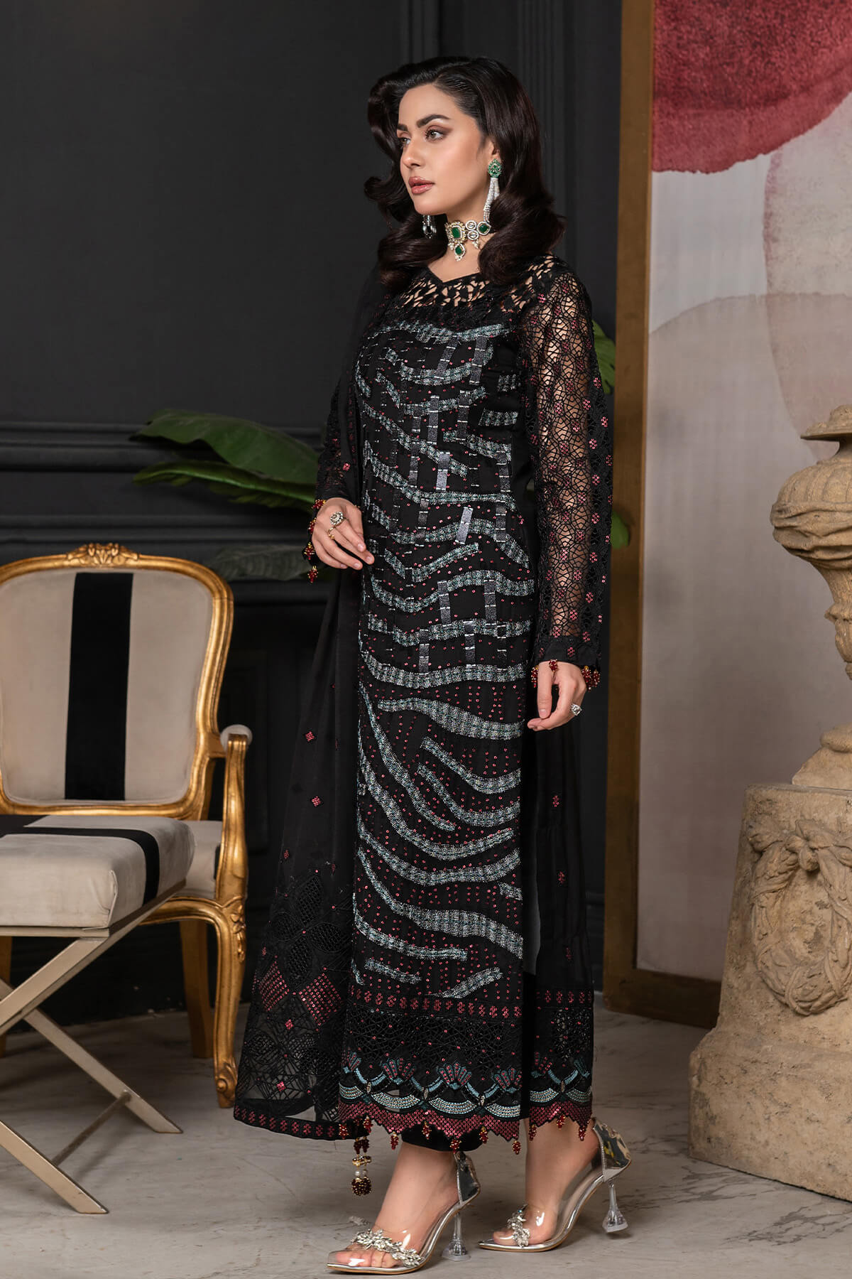 Janique | Luxury Collection 24 | D-018 Midnight Glamour by Janique - Designer Dress - Type: Ladies Clothes - Available at Libayah - 100% Original
