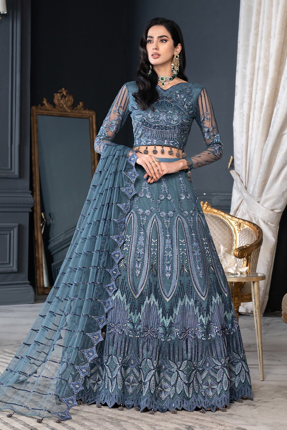 Janique | Luxury Collection 24 | D-020 Graphite Grace by Janique - Designer Dress - Type: Ladies Clothes - Available at Libayah - 100% Original