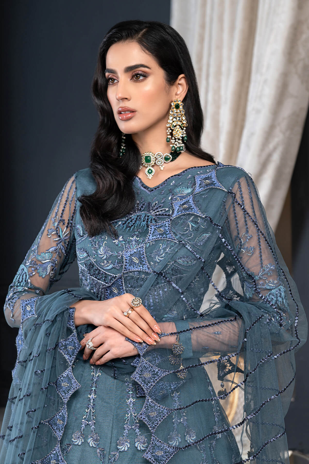 Janique | Luxury Collection 24 | D-020 Graphite Grace by Janique - Designer Dress - Type: Ladies Clothes - Available at Libayah - 100% Original