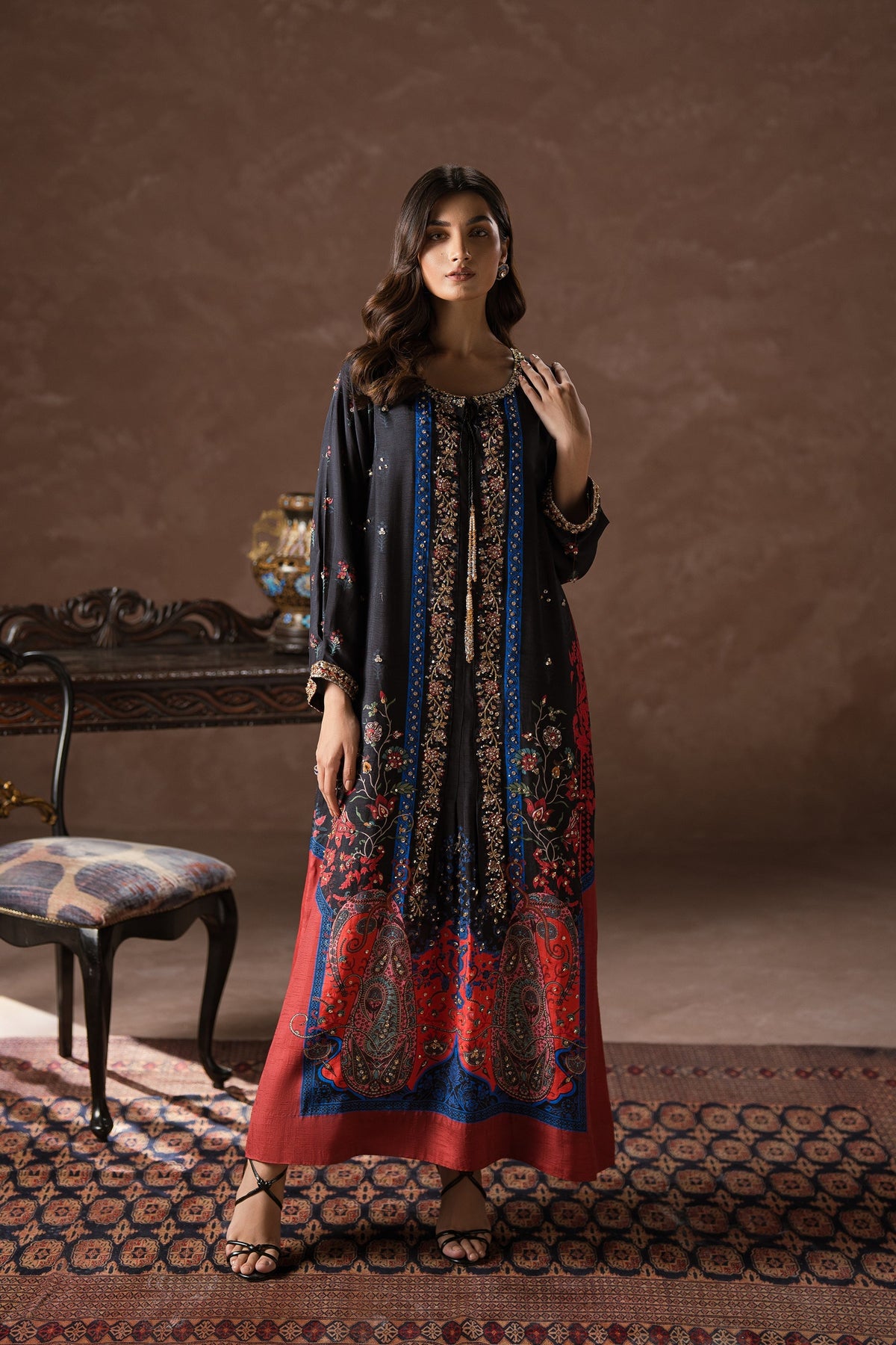 Ammara Khan | Symphony 24 | COOL BLACK COSMOPOLITAN SET (D-04) by Ammara Khan - Designer Dress - Type: Ladies Clothes - Available at Libayah - 100% Original