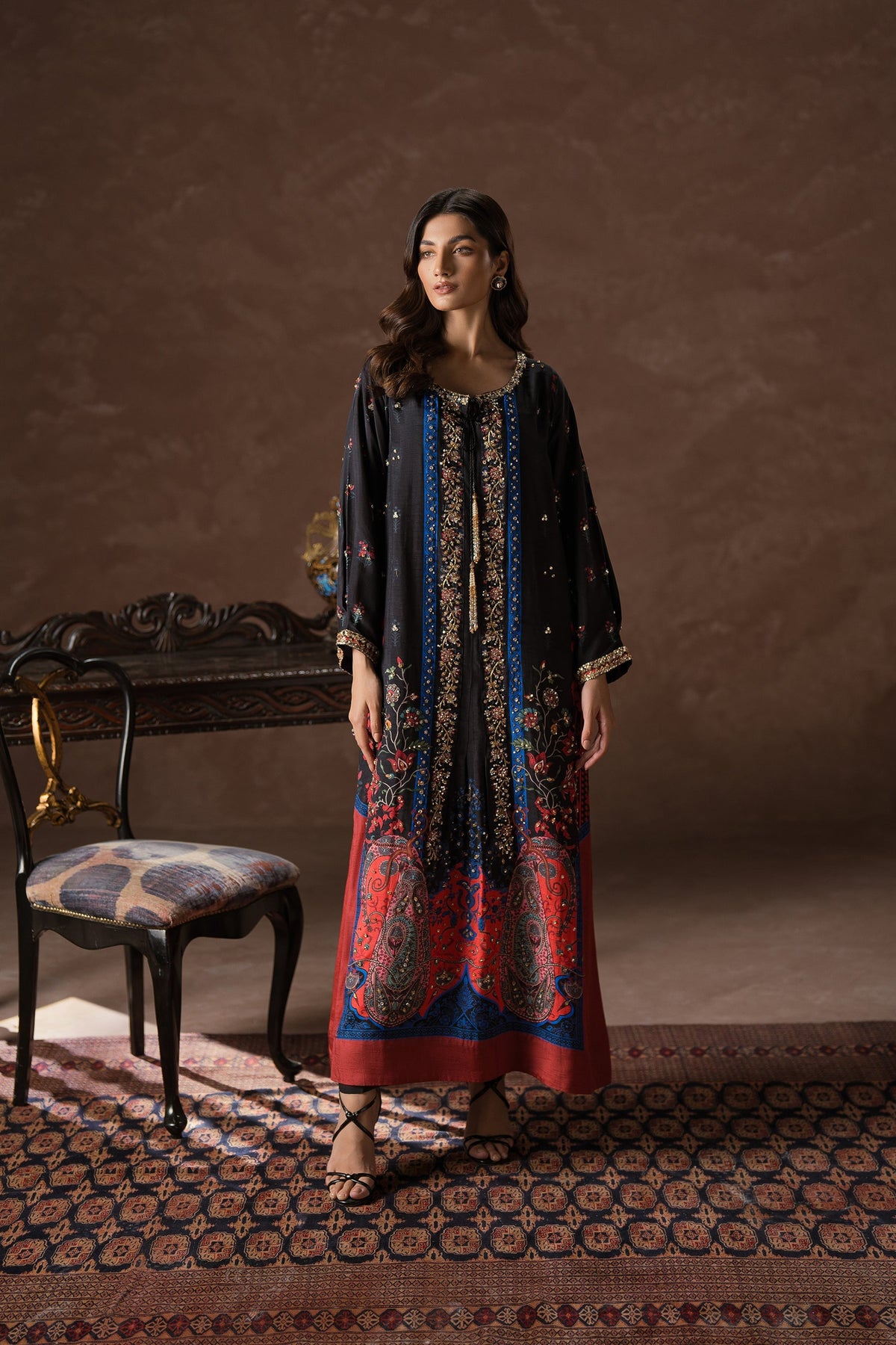 Ammara Khan | Symphony 24 | COOL BLACK COSMOPOLITAN SET (D-04) by Ammara Khan - Designer Dress - Type: Ladies Clothes - Available at Libayah - 100% Original