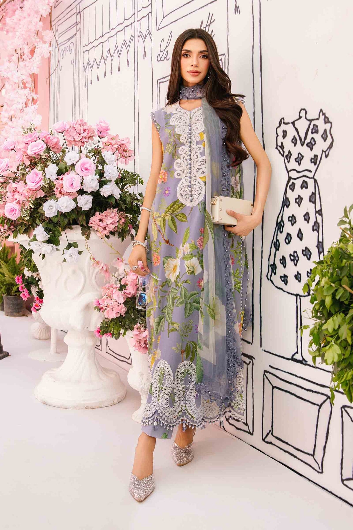 Maria B | M Prints Summer 25 | MPT-2604-A by Maria B - Designer Dress - Type: Ladies Clothes - Available at Libayah - 100% Original