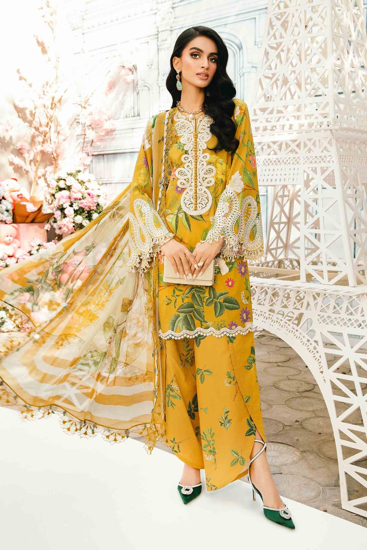 Maria B | M Prints Summer 25 | MPT-2604-B by Maria B - Designer Dress - Type: Ladies Clothes - Available at Libayah - 100% Original