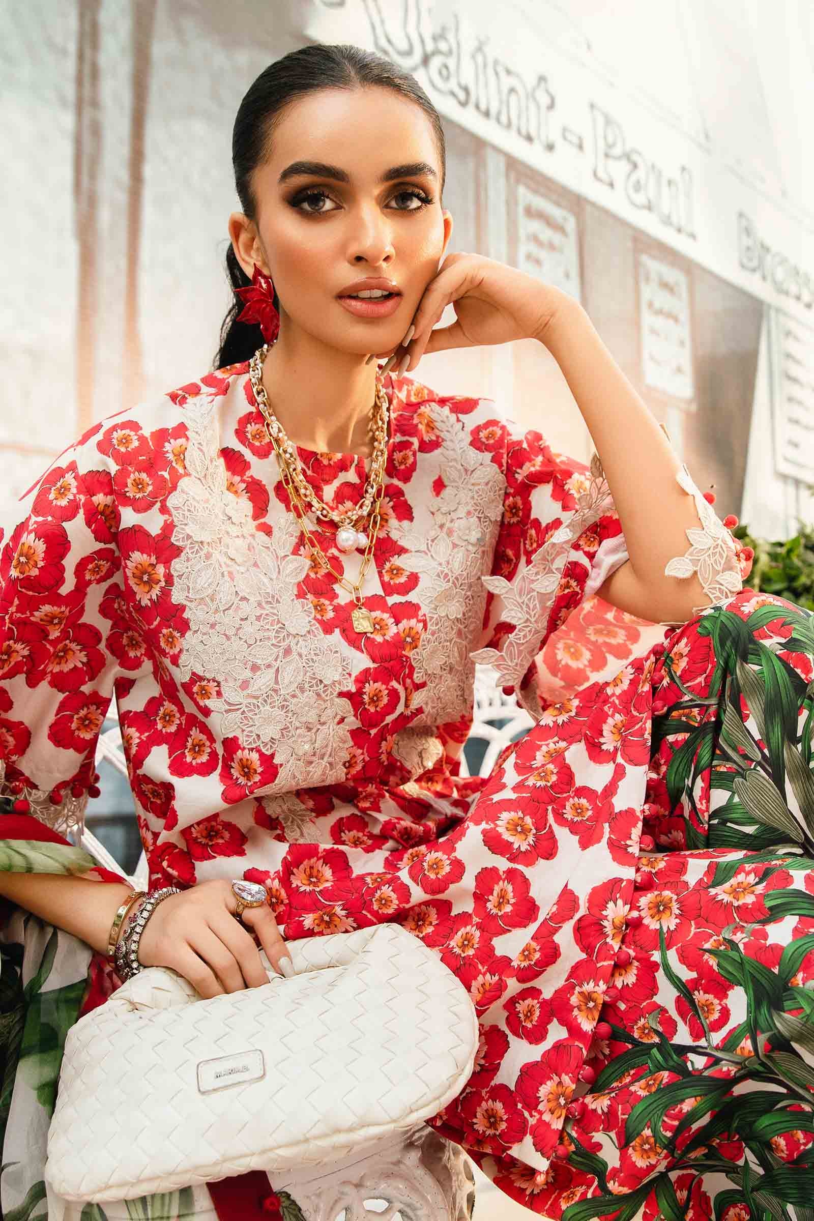Maria B | M Prints Summer 25 | MPT-2606-B by Maria B - Designer Dress - Type: Ladies Clothes - Available at Libayah - 100% Original