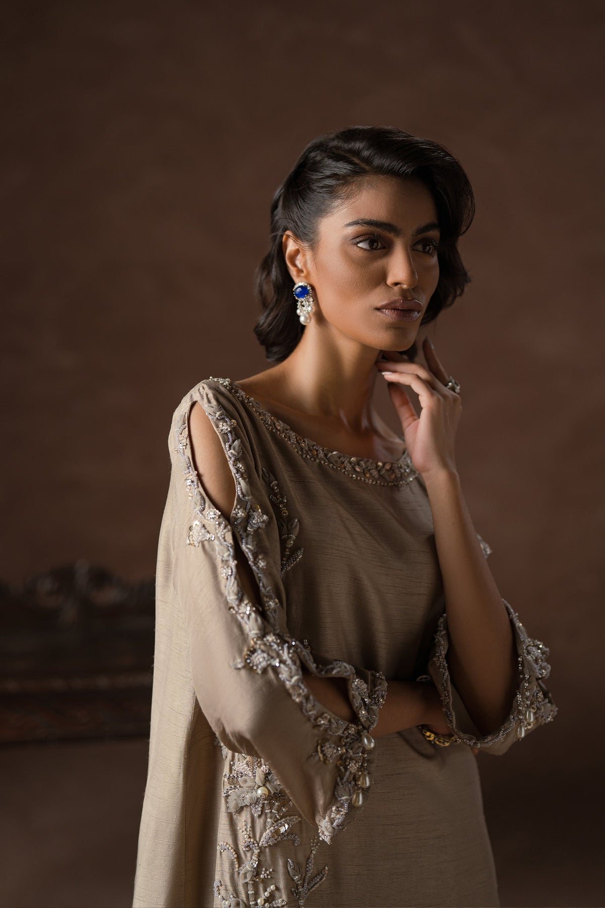 Ammara Khan | Symphony 24 | SMART SPARKLE CO-ORD SET (D-07) by Ammara Khan - Designer Dress - Type: Ladies Clothes - Available at Libayah - 100% Original