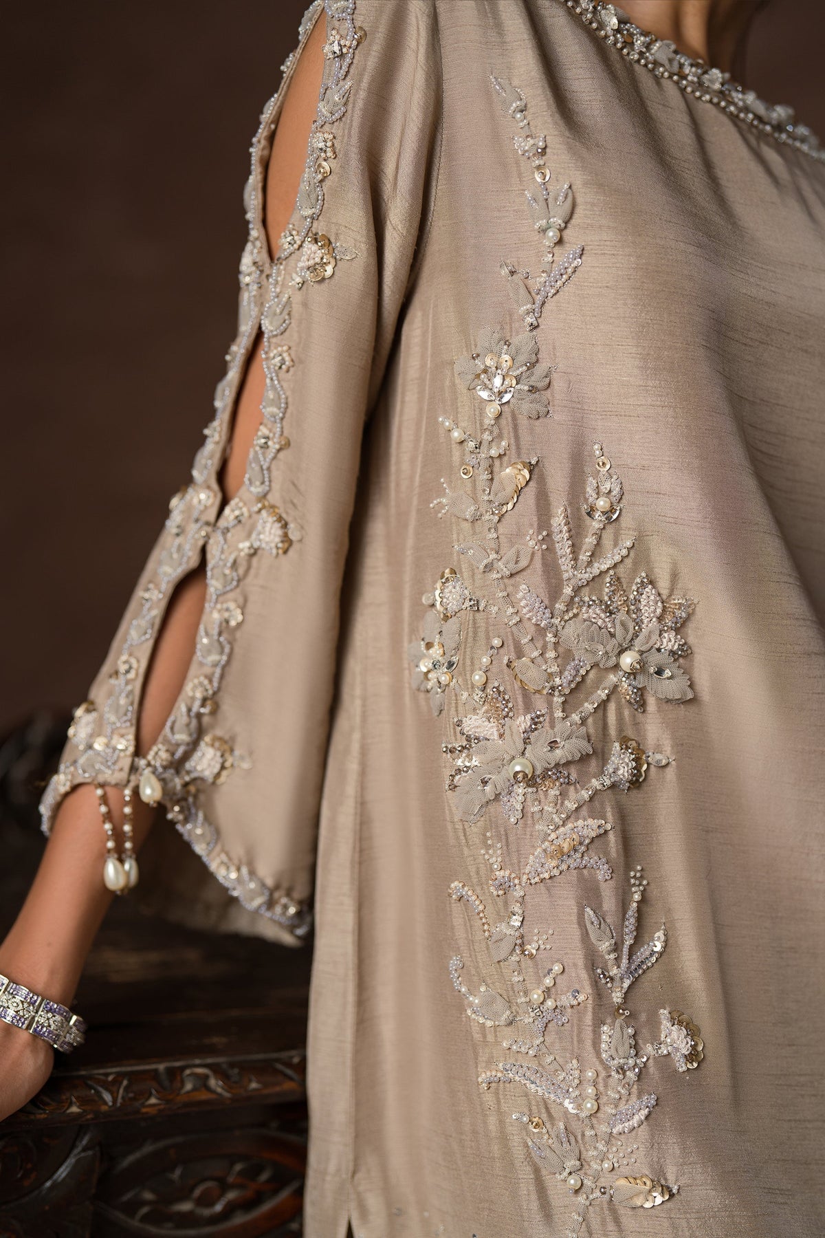 Ammara Khan | Symphony 24 | SMART SPARKLE CO-ORD SET (D-07) by Ammara Khan - Designer Dress - Type: Ladies Clothes - Available at Libayah - 100% Original