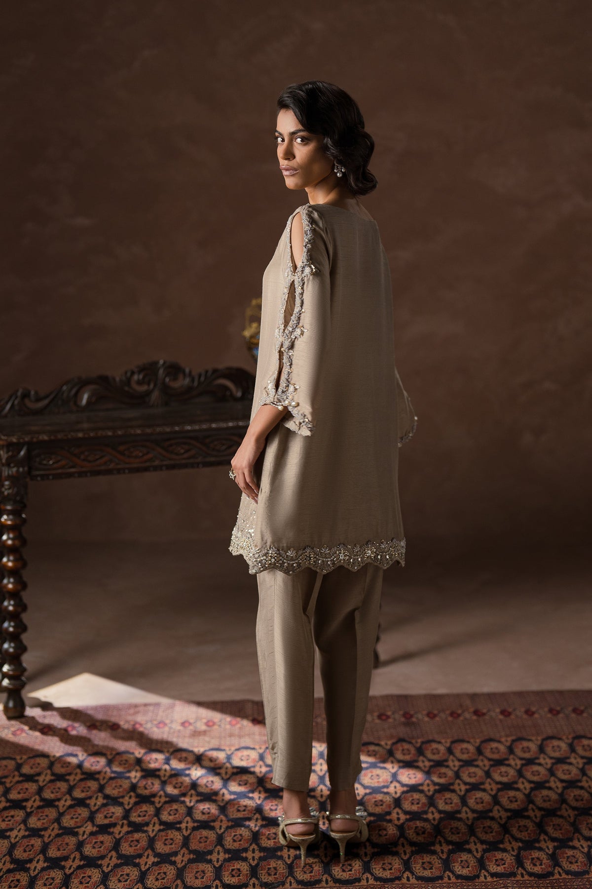 Ammara Khan | Symphony 24 | SMART SPARKLE CO-ORD SET (D-07) by Ammara Khan - Designer Dress - Type: Ladies Clothes - Available at Libayah - 100% Original