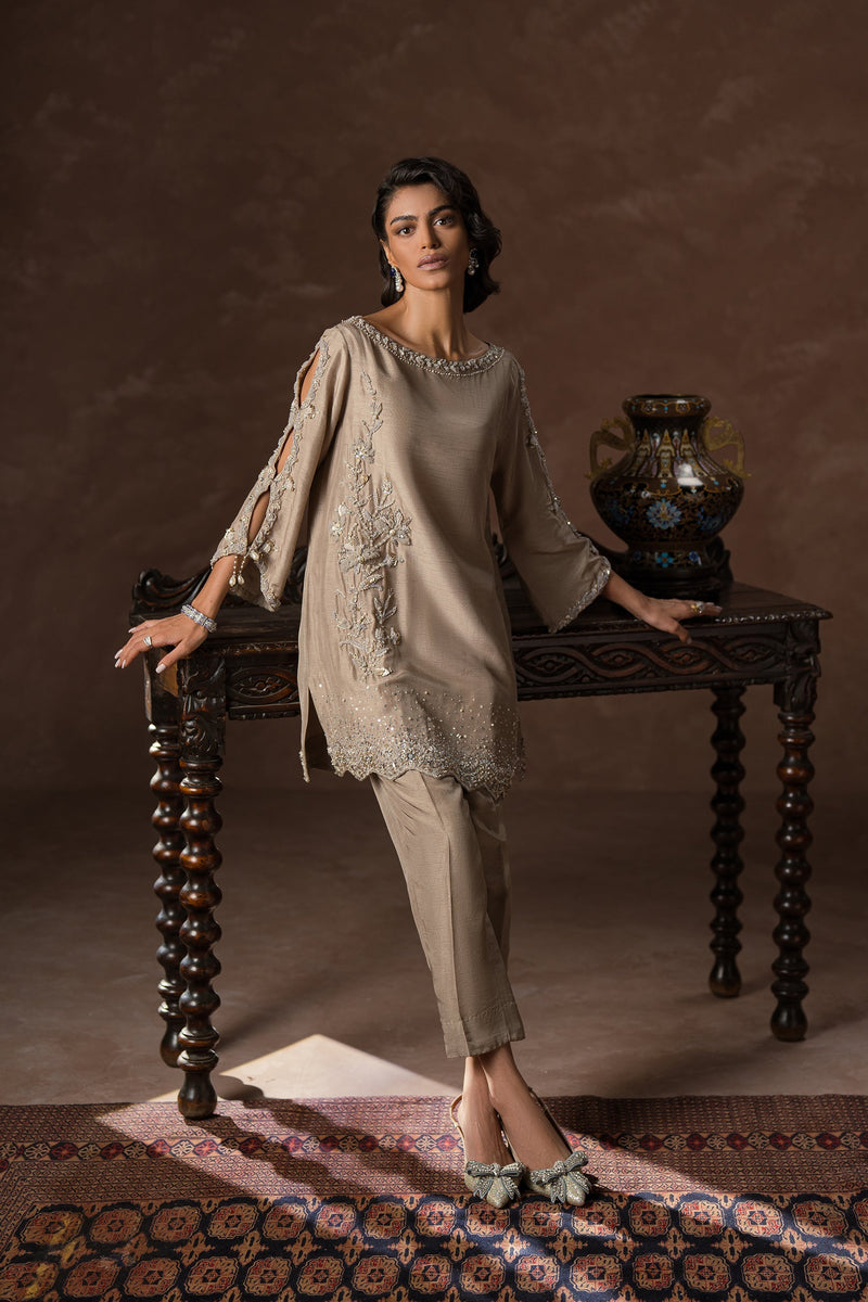 Ammara Khan | Symphony 24 | SMART SPARKLE CO-ORD SET (D-07) by Ammara Khan - Designer Dress - Type: Ladies Clothes - Available at Libayah - 100% Original