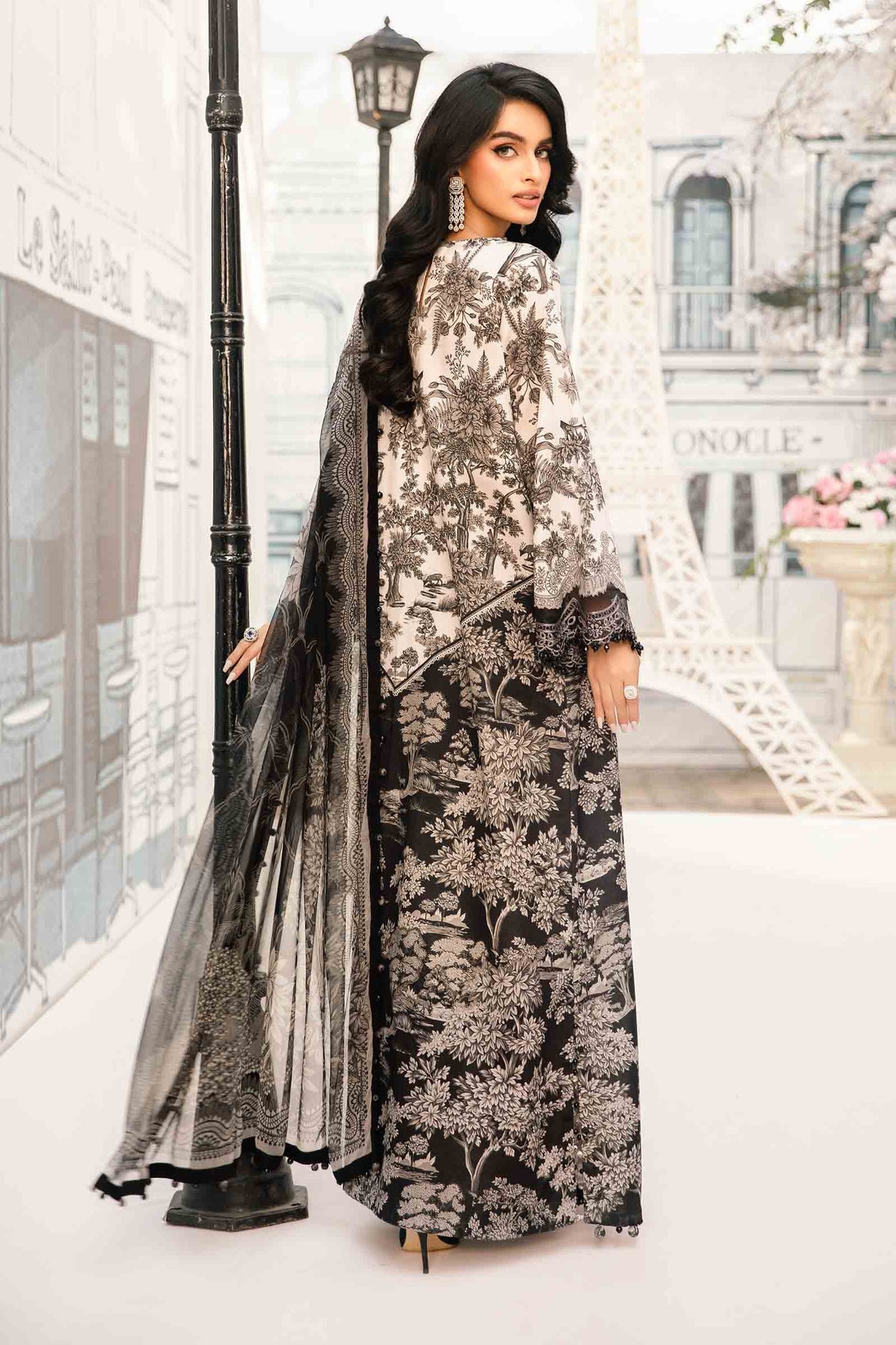 Maria B | M Prints Summer 25 | MPT-2608-B by Maria B - Designer Dress - Type: Ladies Clothes - Available at Libayah - 100% Original