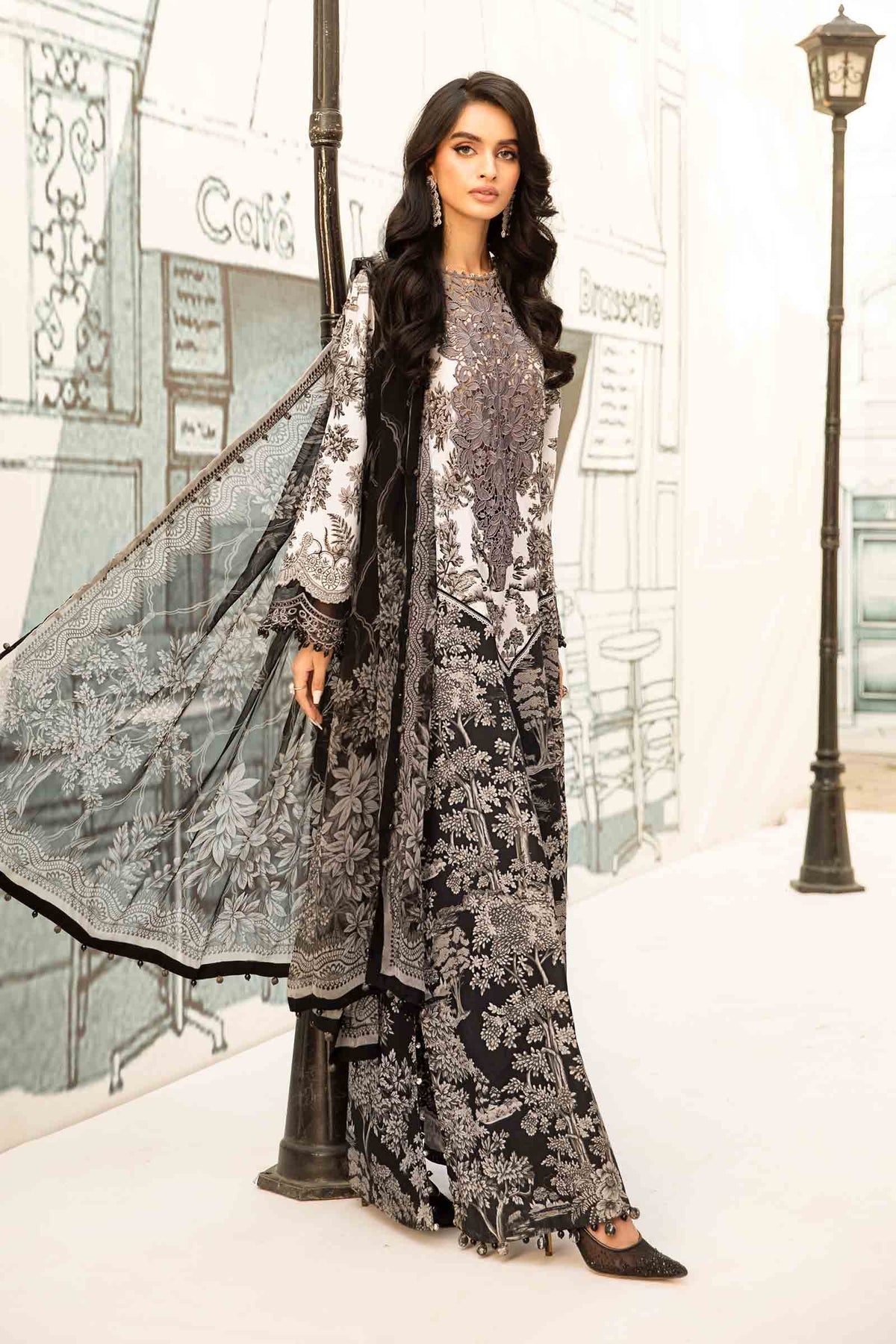 Maria B | M Prints Summer 25 | MPT-2608-B by Maria B - Designer Dress - Type: Ladies Clothes - Available at Libayah - 100% Original