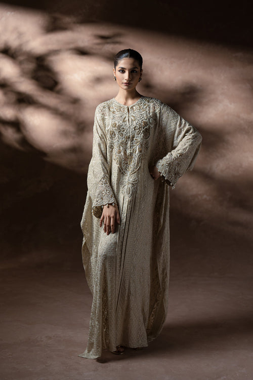 Ammara Khan | Symphony 24 | TIMELESS ELEGANCE KAFTAN SET (D-09) by Ammara Khan - Designer Dress - Type: Ladies Clothes - Available at Libayah - 100% Original