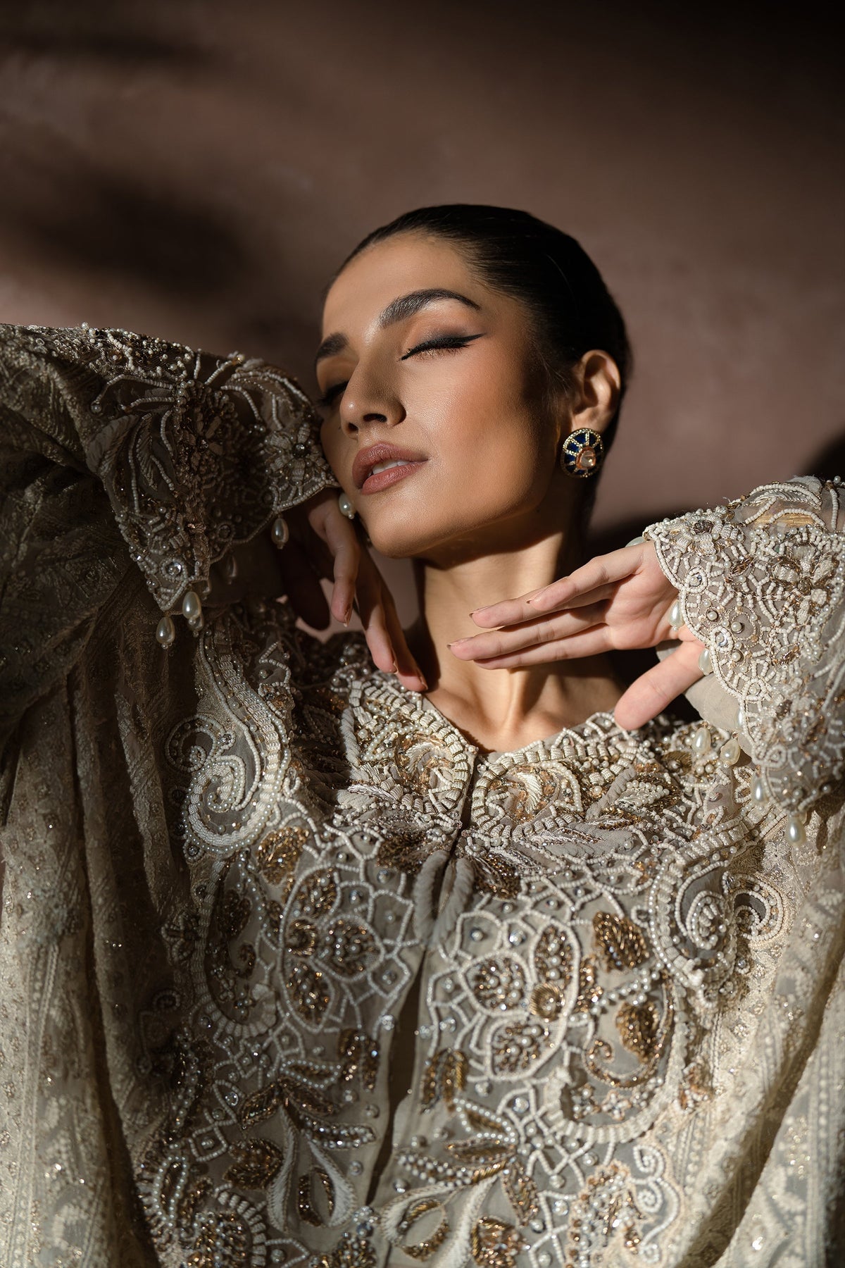 Ammara Khan | Symphony 24 | TIMELESS ELEGANCE KAFTAN SET (D-09) by Ammara Khan - Designer Dress - Type: Ladies Clothes - Available at Libayah - 100% Original