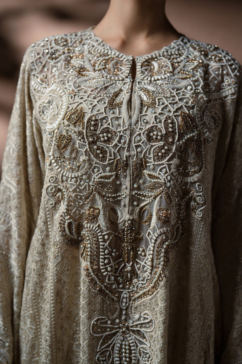 Ammara Khan | Symphony 24 | TIMELESS ELEGANCE KAFTAN SET (D-09) by Ammara Khan - Designer Dress - Type: Ladies Clothes - Available at Libayah - 100% Original