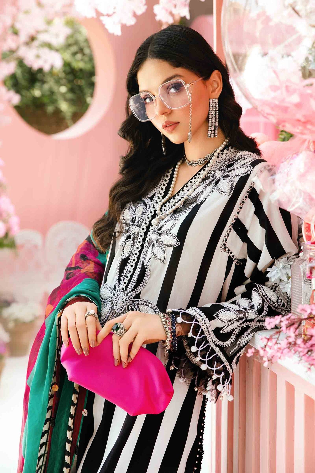 Maria B | M Prints Summer 25 | MPT-2609-B by Maria B - Designer Dress - Type: Ladies Clothes - Available at Libayah - 100% Original