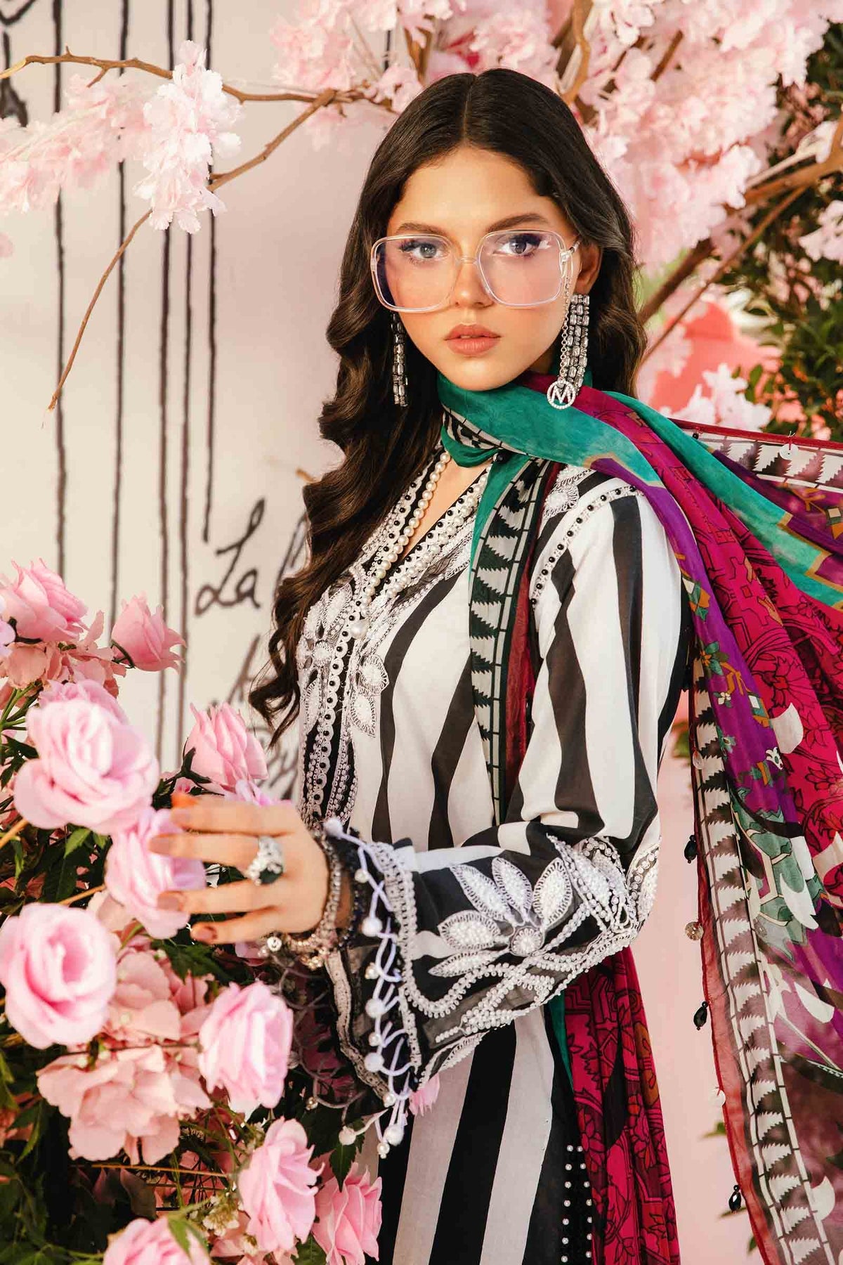 Maria B | M Prints Summer 25 | MPT-2609-B by Maria B - Designer Dress - Type: Ladies Clothes - Available at Libayah - 100% Original