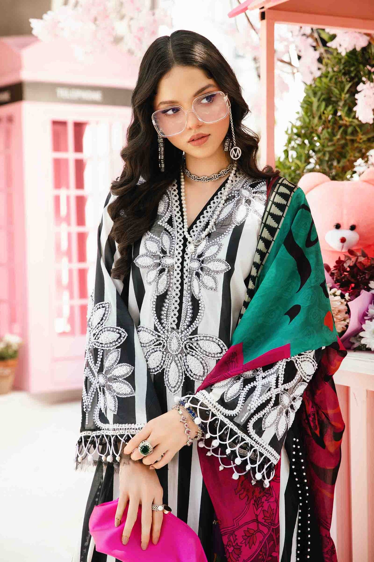 Maria B | M Prints Summer 25 | MPT-2609-B by Maria B - Designer Dress - Type: Ladies Clothes - Available at Libayah - 100% Original